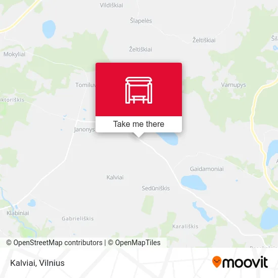 Карта Kalviai