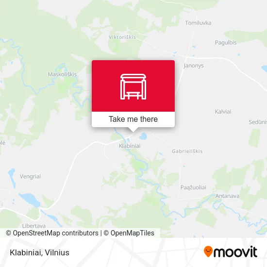 Карта Klabiniai