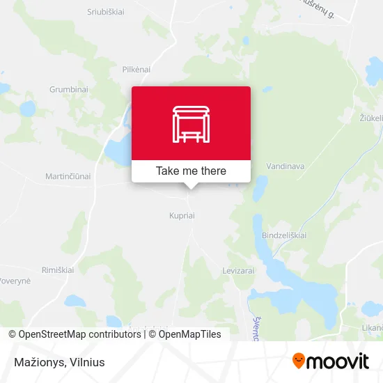 Карта Mažionys