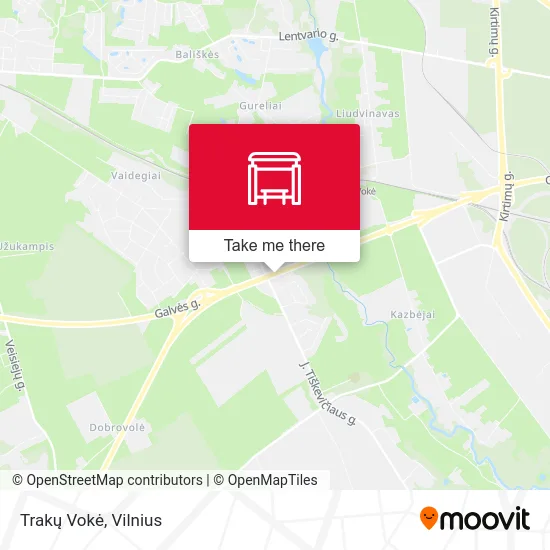 Карта Trakų Vokė