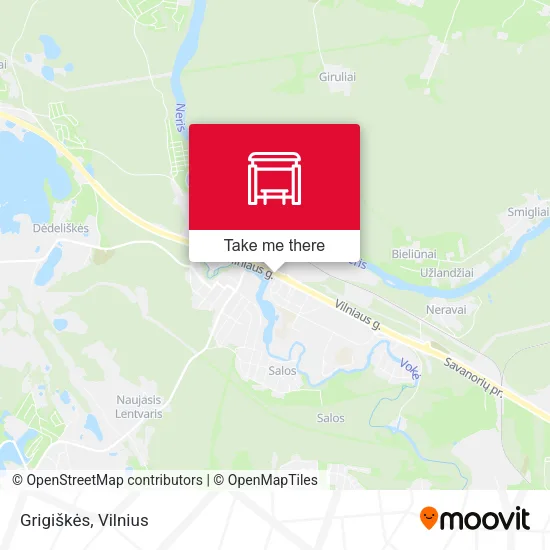 Карта Grigiškės