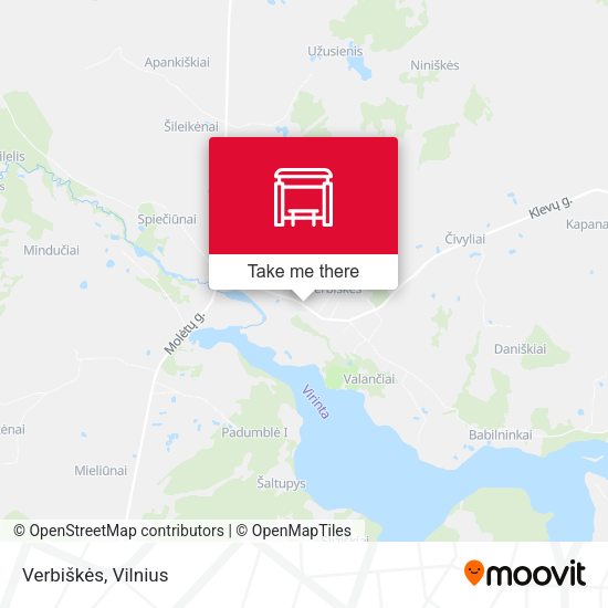 Карта Verbiškės