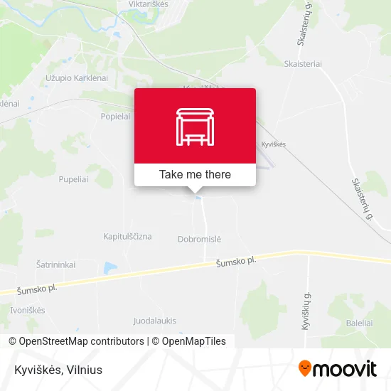 Карта Kyviškės