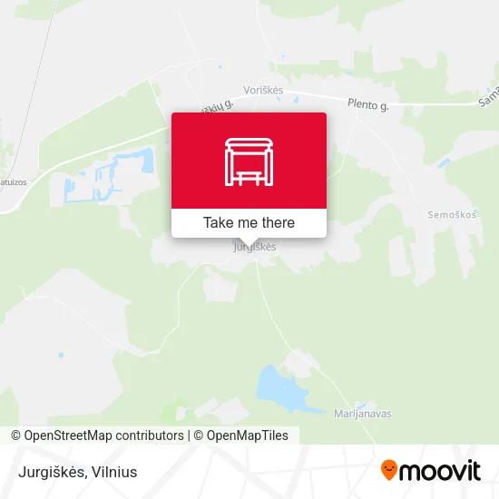 Карта Jurgiškės