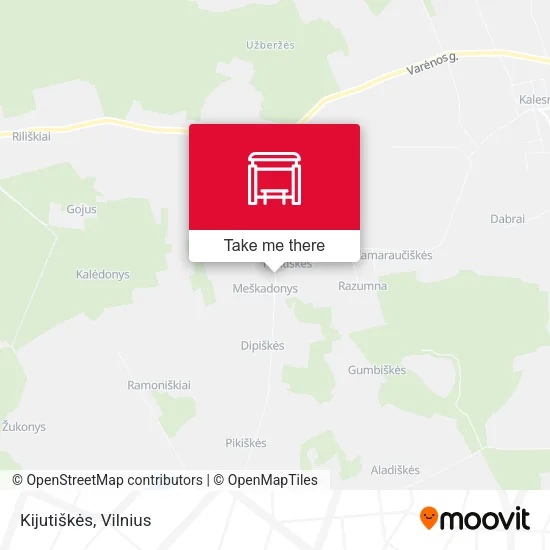 Карта Kijutiškės