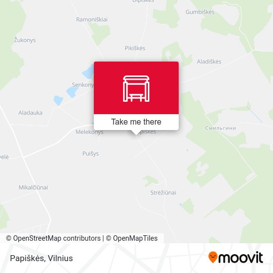 Карта Papiškės