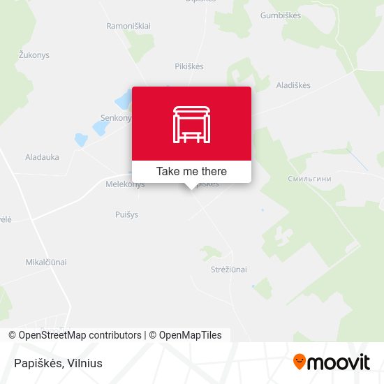 Карта Papiškės