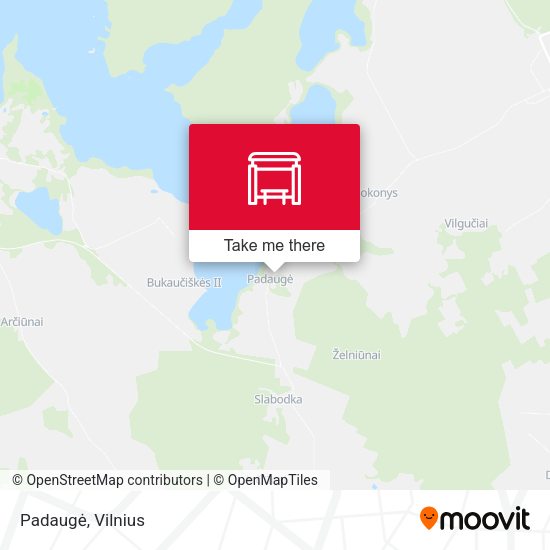 Карта Padaugė