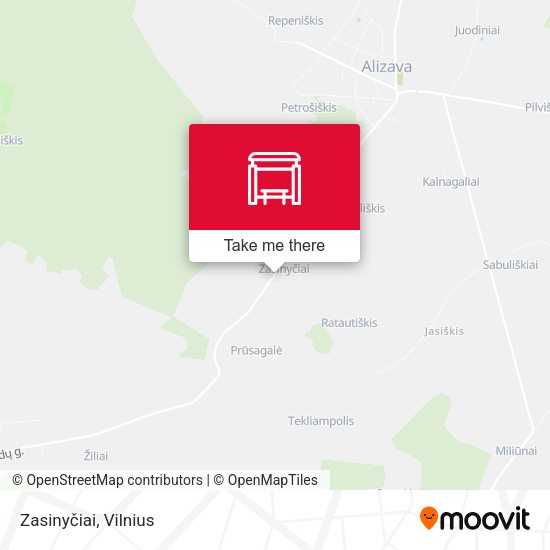 Карта Zasinyčiai