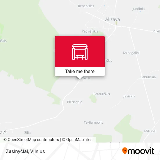 Карта Zasinyčiai