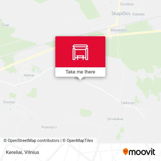 Карта Kereliai