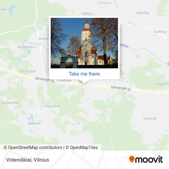 Карта Videniškiai