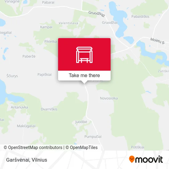 Карта Garšvėnai