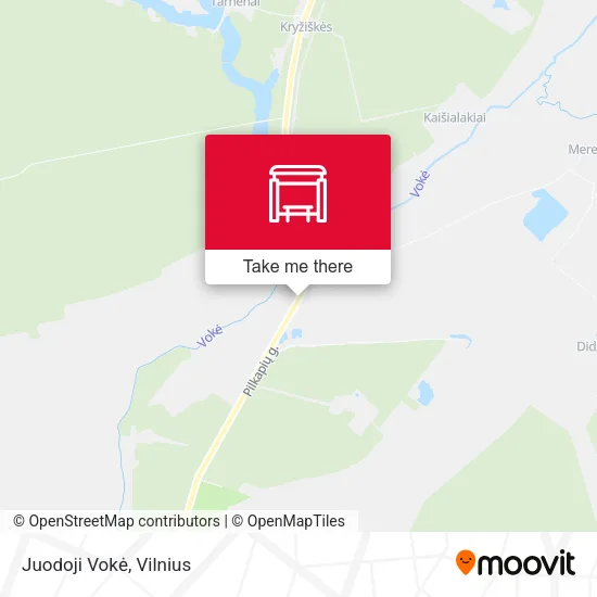 Карта Juodoji Vokė