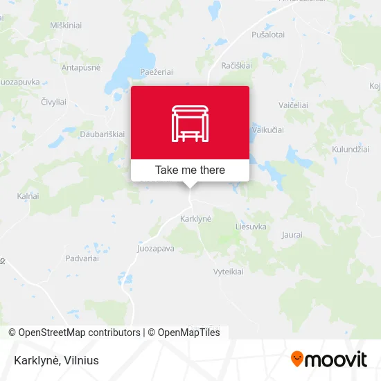 Карта Karklynė