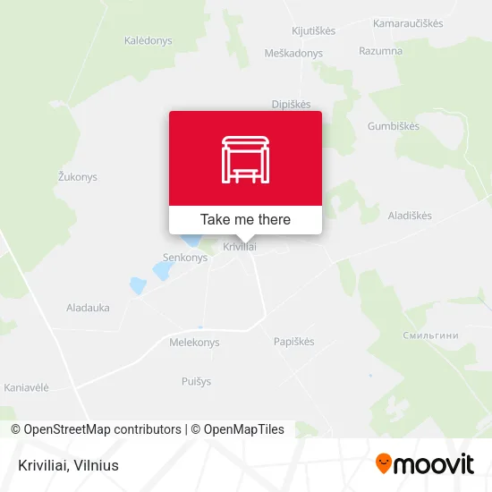 Карта Kriviliai