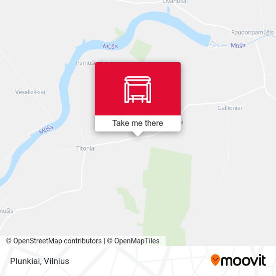 Карта Plunkiai