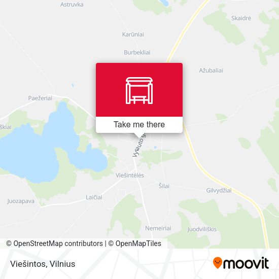 Карта Viešintos