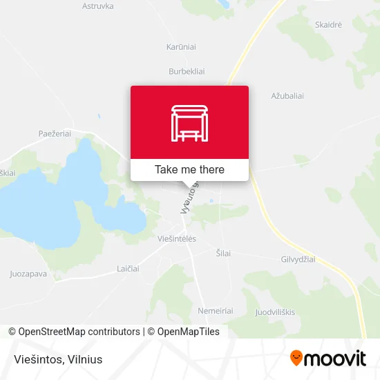 Карта Viešintos