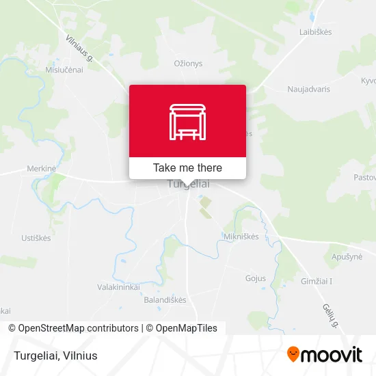 Карта Turgeliai