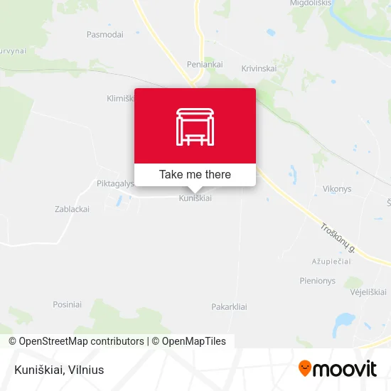 Карта Kuniškiai