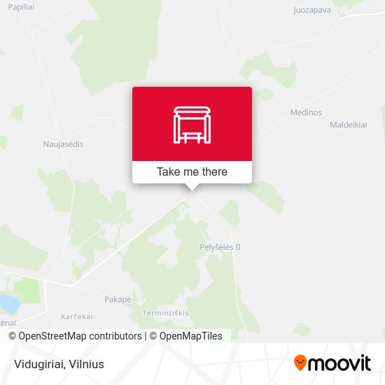 Карта Vidugiriai