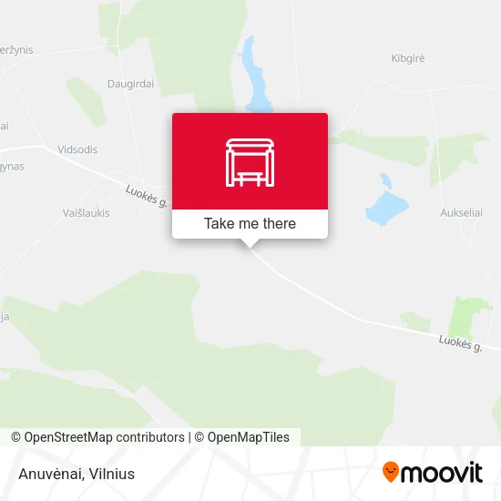 Карта Anuvėnai