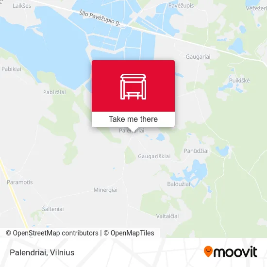Карта Palendriai