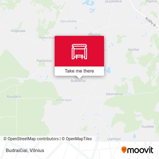 Карта Budraičiai