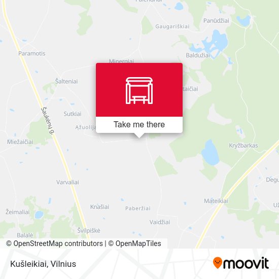 Карта Kušleikiai
