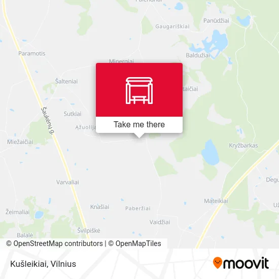 Карта Kušleikiai