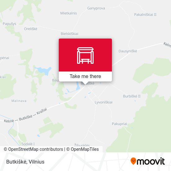 Карта Butkiškė