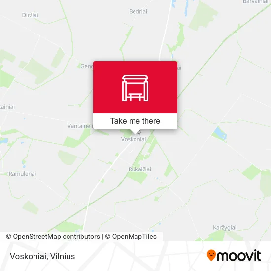 Карта Voskoniai