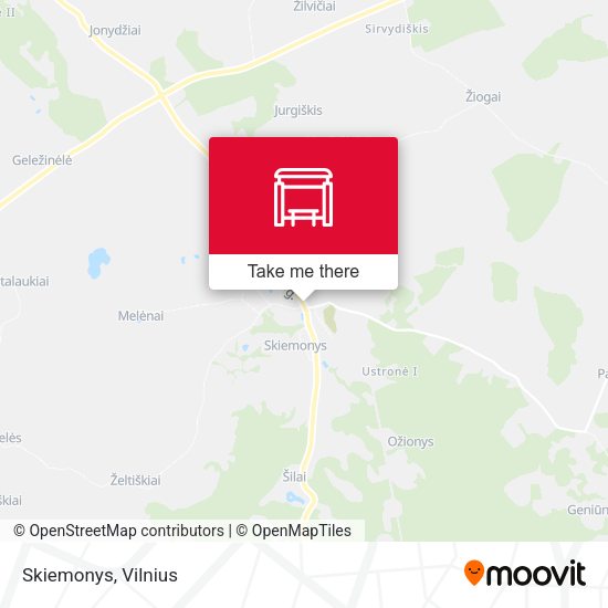 Карта Skiemonys