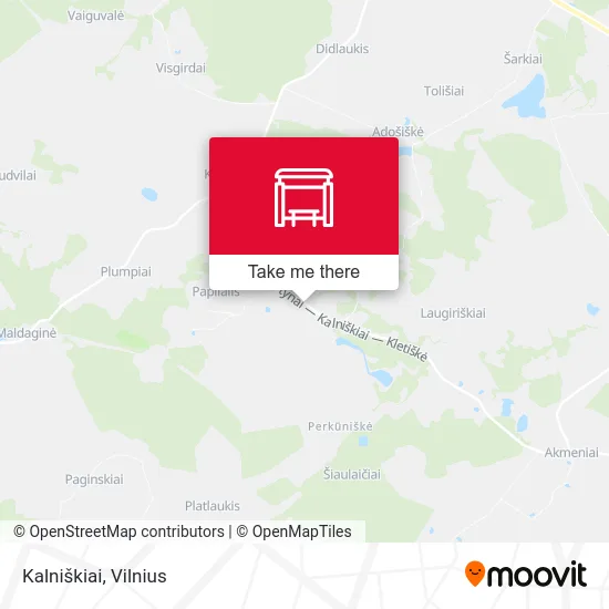 Карта Kalniškiai