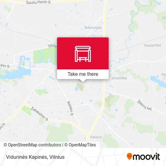 Карта Vidurinės Kapinės