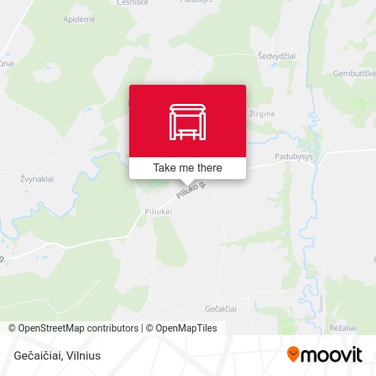 Карта Gečaičiai