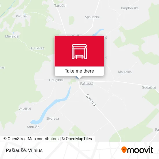 Карта Pašiaušė