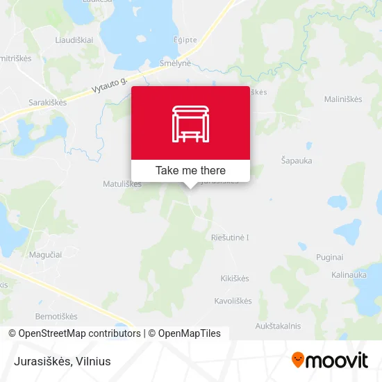 Карта Jurasiškės