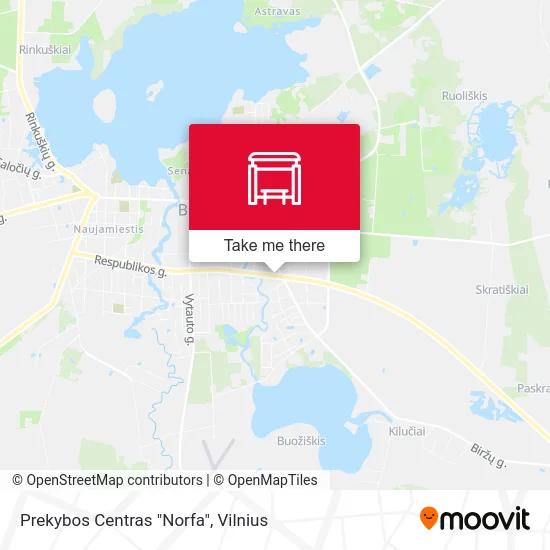 Карта Prekybos Centras "Norfa"