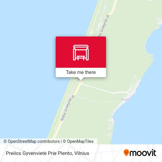 Карта Preilos Gyvenvietė Prie Plento