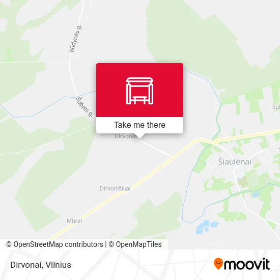 Карта Dirvonai