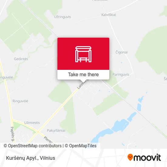 Карта Kuršėnų Apyl.