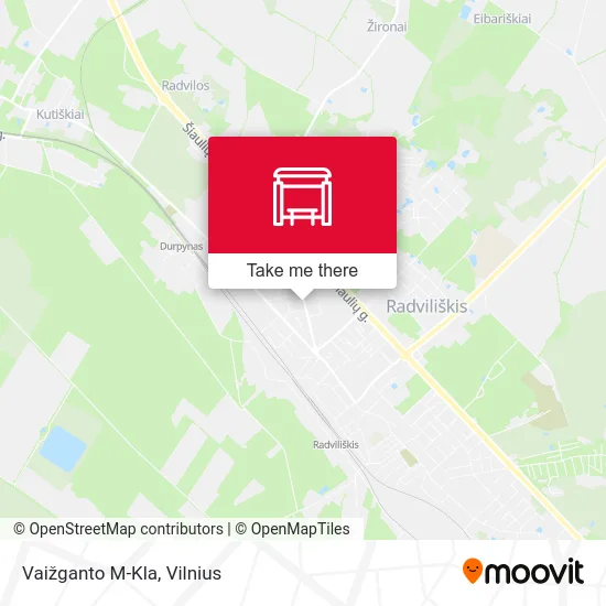 Vaižganto M-Kla map