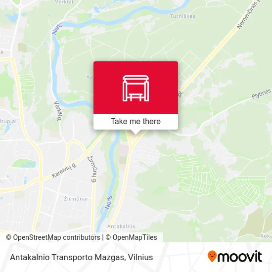 Карта Antakalnio Transporto Mazgas