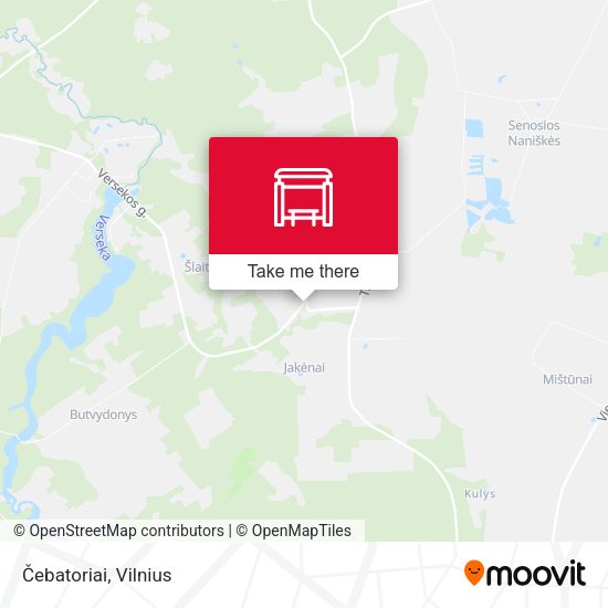 Карта Čebatoriai