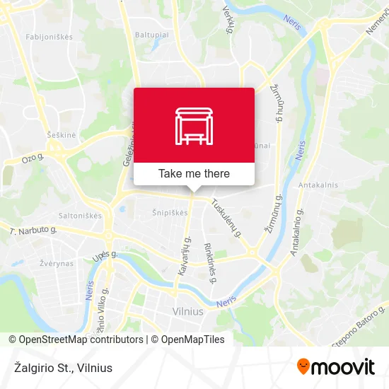 Карта Žalgirio St.