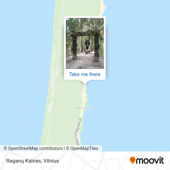 Raganų Kalnas map