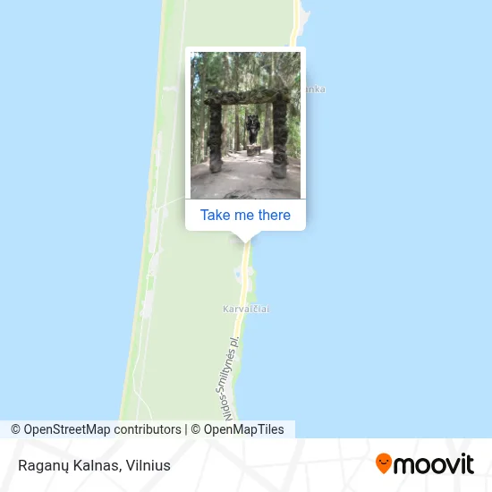 Raganų Kalnas map