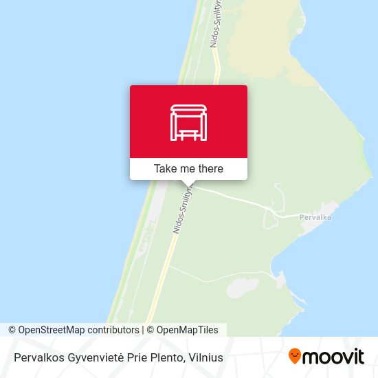 Карта Pervalkos Gyvenvietė Prie Plento